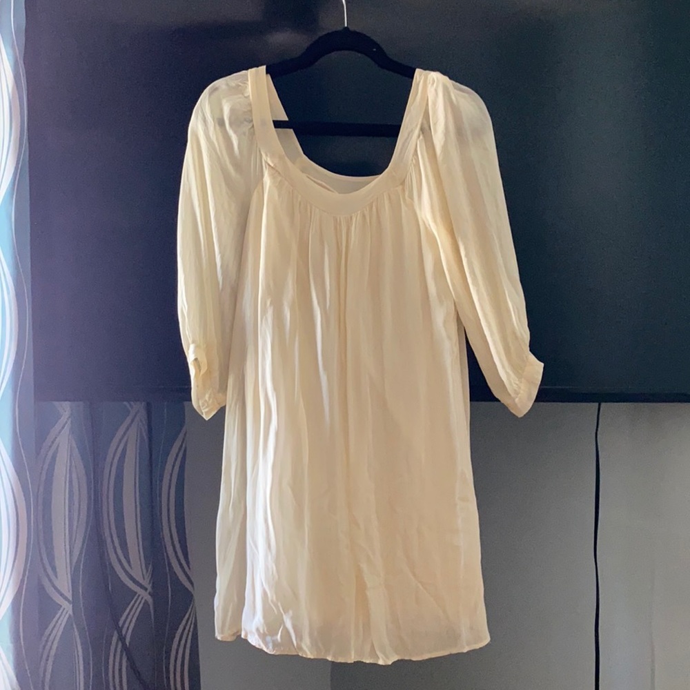 Small Ella moss cream dress
